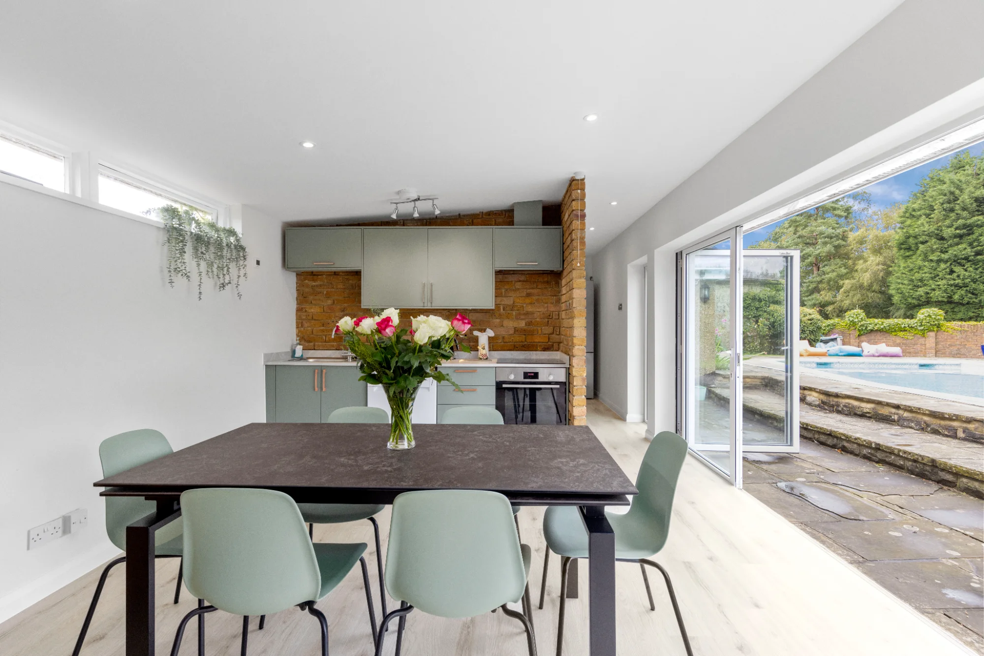 Kitchen and dining area