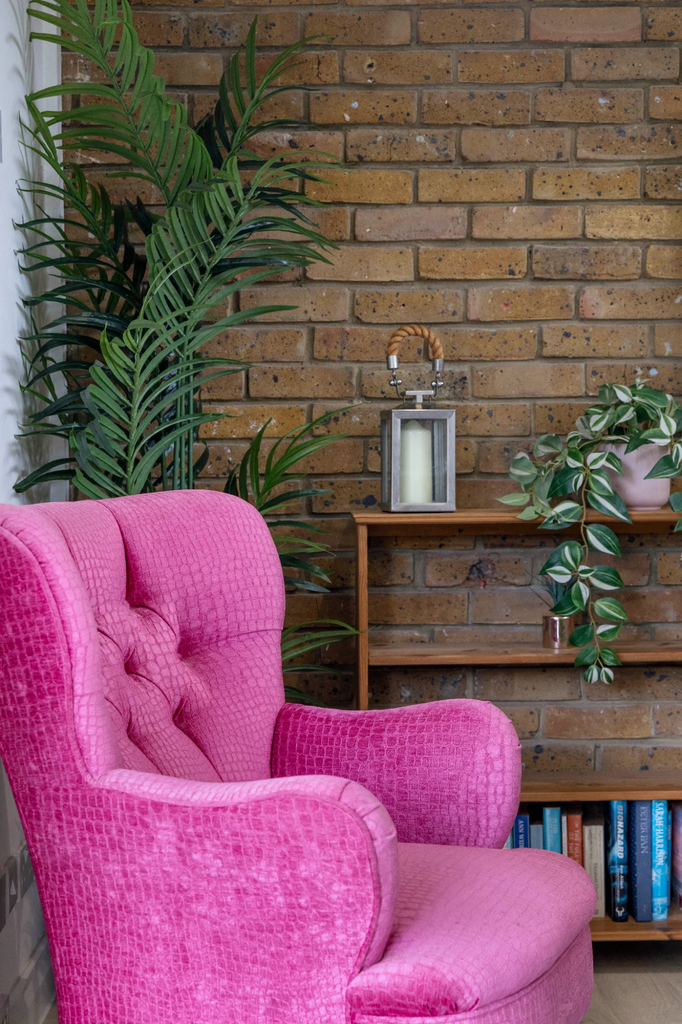 Statement pink armchair